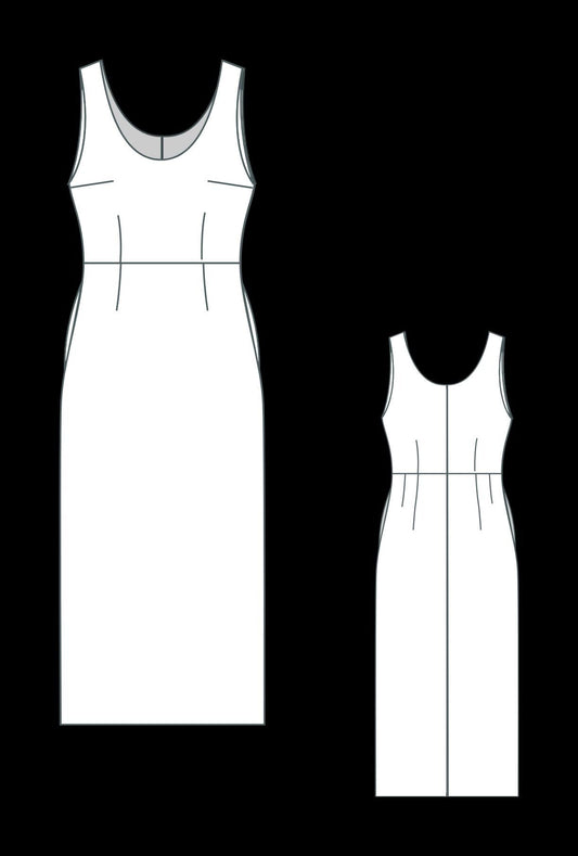 BETRAPATTERN Tank Top Midi Dress Sewing Pattern with Pockets