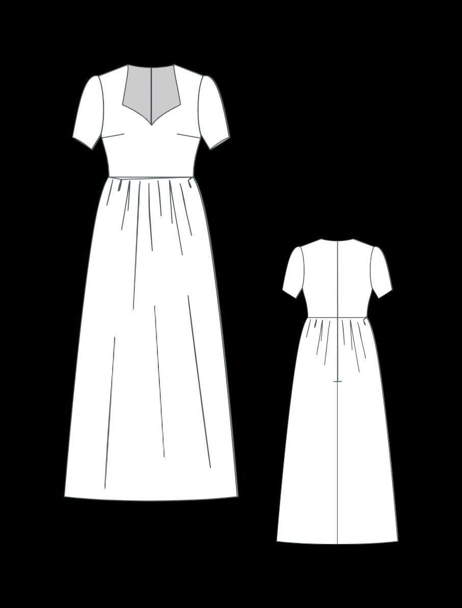 BETRAPATTERN Renaissance Maxi Dress Sewing Pattern Sizes 2-30 PDF