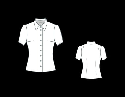 BETRAPATTERN Vintage Puff Sleeve Blouse Sewing Pattern PDF Bundle