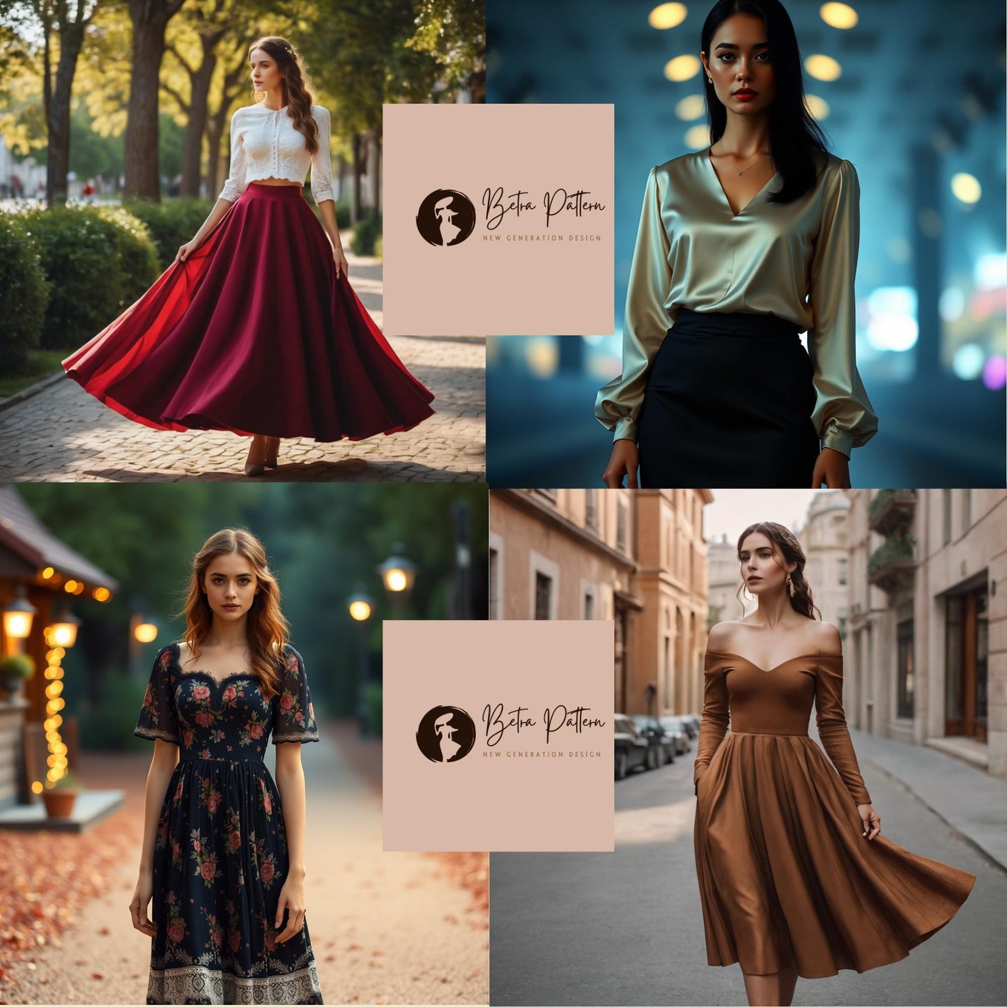 BETRAPATTERN Renaissance Maxi Dress Sewing Pattern Sizes 2-30 PDF
