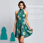 BETRAPATTERN Halter Neck Mini Dress Sewing Pattern PDF Bohemian Style