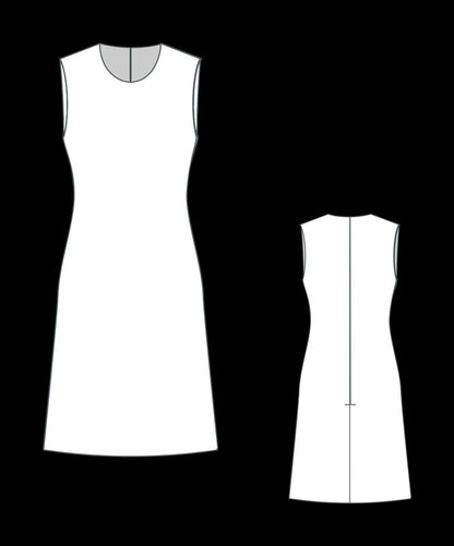 BETRAPATTERN Sleeveless A-Line Dress Sewing Pattern PDF Sizes XS-4XL