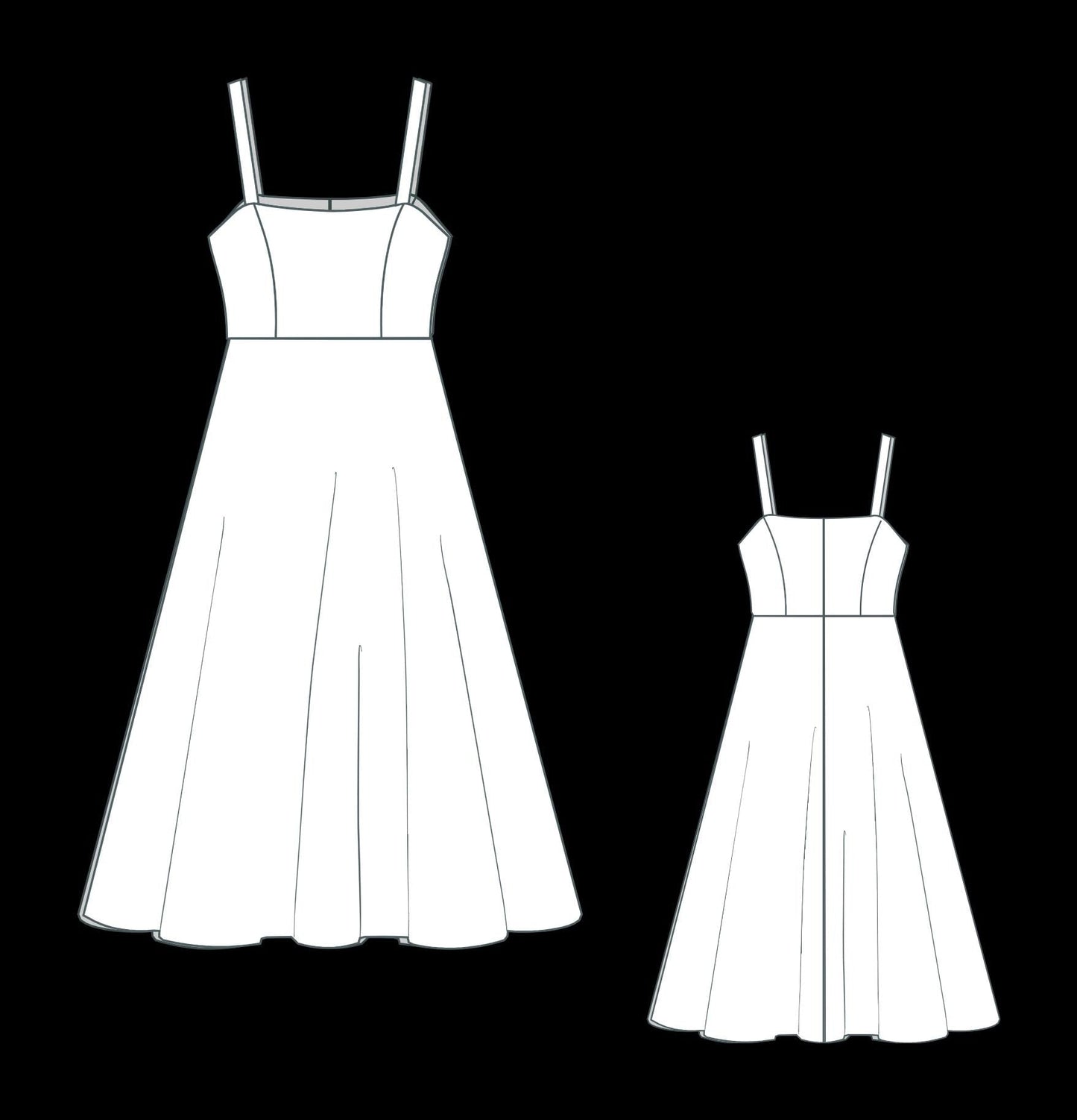 BETRAPATTERN Tulle Ball Gown Sewing Pattern Prom Fairy Dress XS-4XL