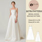 BetraPattern Satin Wedding Maxi Dress Bridal Gown Sewing Pattern