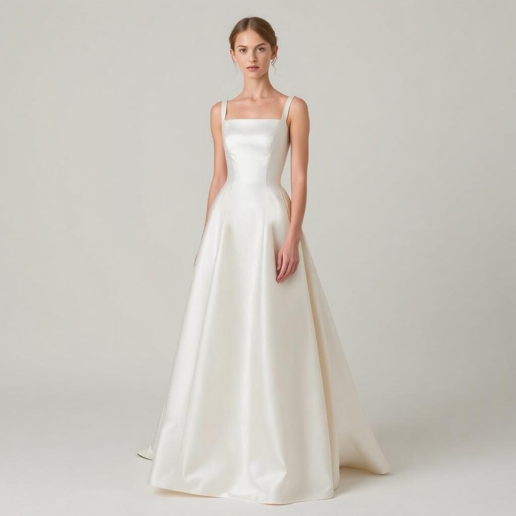 BetraPattern Satin Wedding Maxi Dress Bridal Gown Sewing Pattern