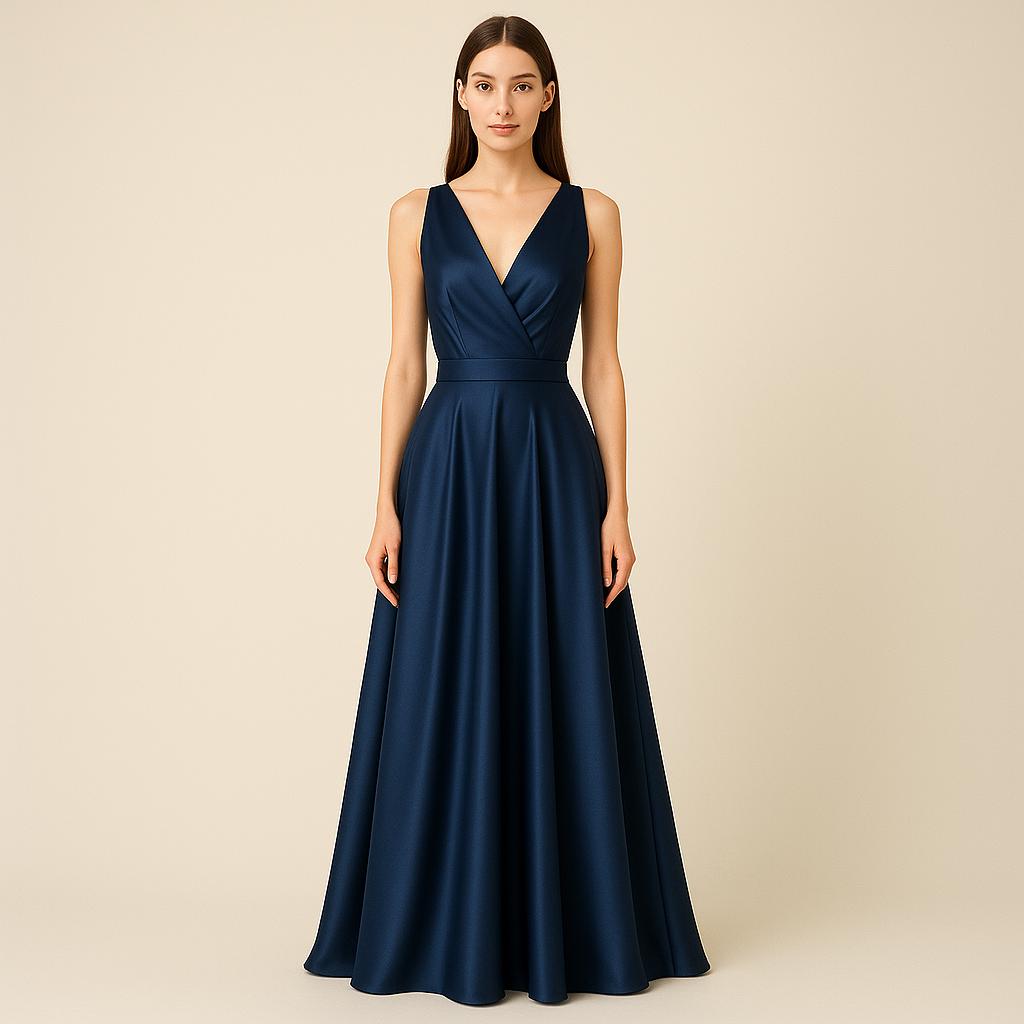 BETRAPATTERN Satin Surplice Maxi Prom Dress Digital Sewing Pattern