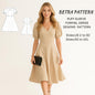 BETRAPATTERN Puff Sleeve Formal Dress Sewing Pattern V Neck