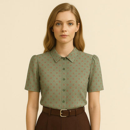 BETRAPATTERN Vintage Puff Sleeve Blouse Sewing Pattern PDF Bundle