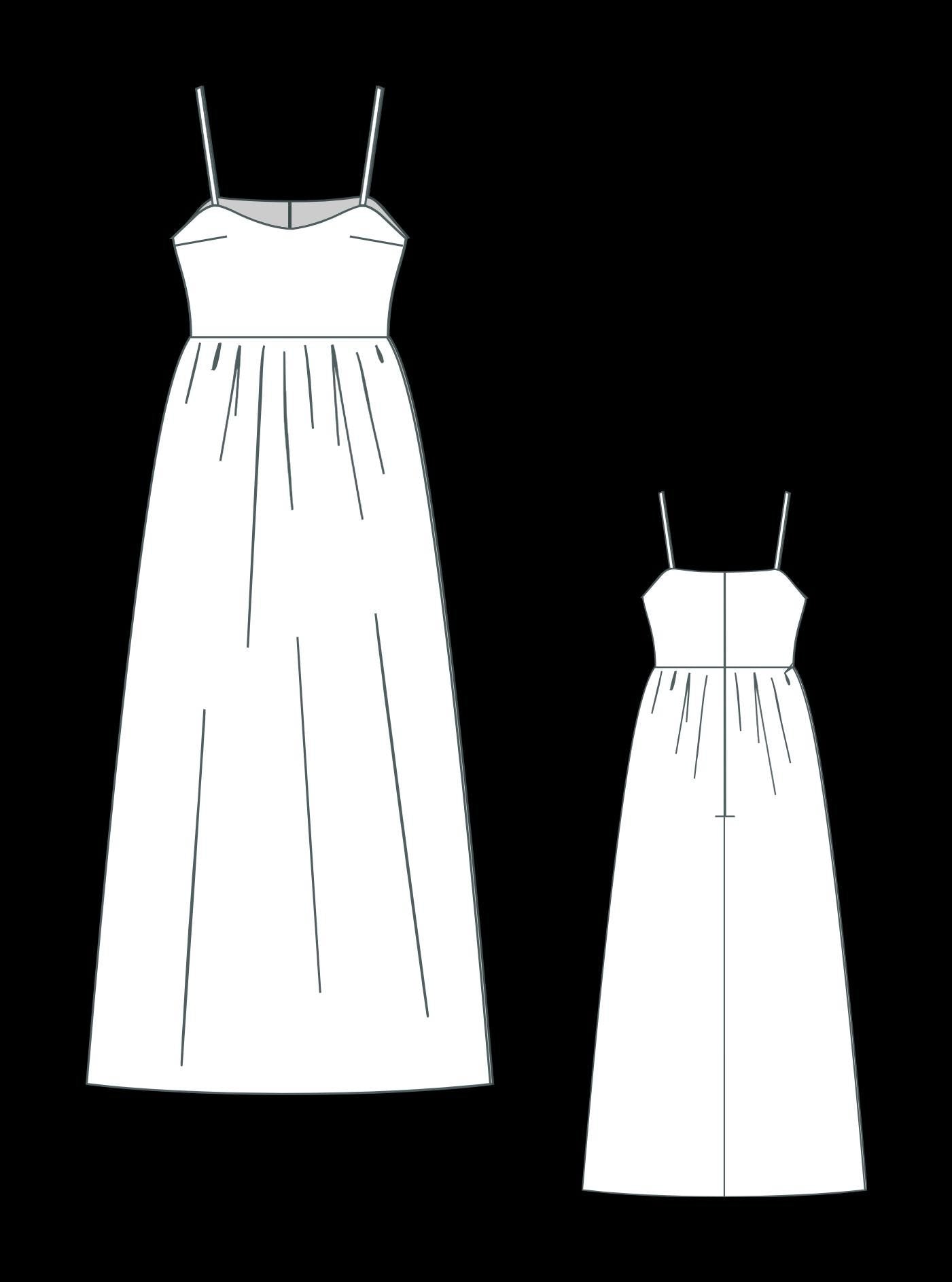 BETRAPATTERN Medieval Costume Sewing Pattern Gathered Tent Dress XS-4XL