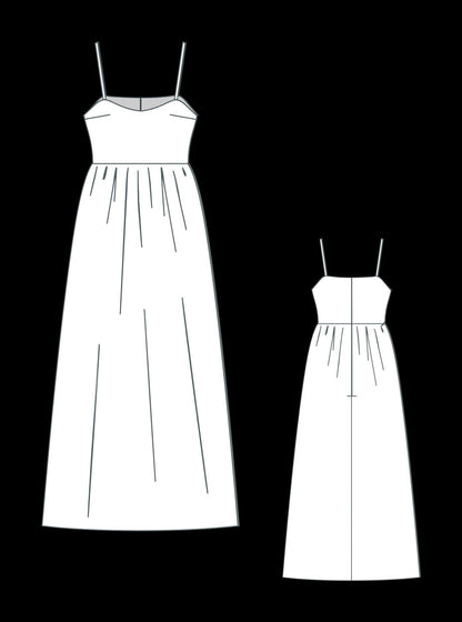 BETRAPATTERN Medieval Costume Sewing Pattern Gathered Tent Dress XS-4XL