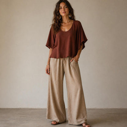 BETRAPATTERN Bohemian Blouse Sewing Pattern Flared Sleeve PDF Bundle
