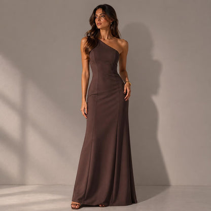 BETRAPATTERN One Shoulder Prom Dress Sewing Pattern A-Line